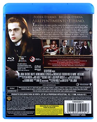 Entrevista Con El Vampiro Edición 20 Aniversario Blu-Ray [Blu-ray]